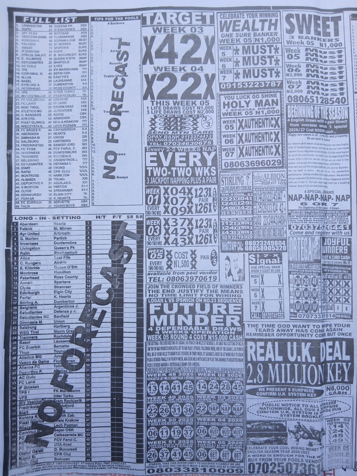 week 5 weekly telegraph 2026 page 2